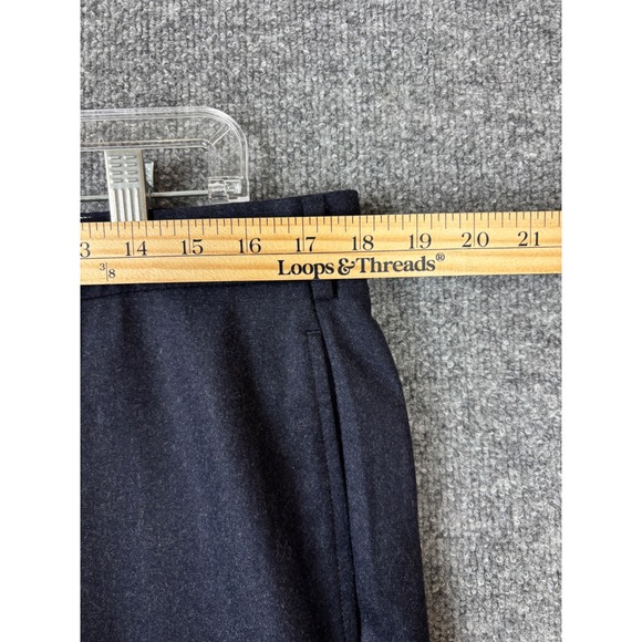 Brooks Brothers Dress Pants Men 36x30 Navy Blue 100% Wool Lined 1818 Milano - Picture 6 of 7